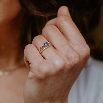 celestial summer one-of-a-kind ring on body}