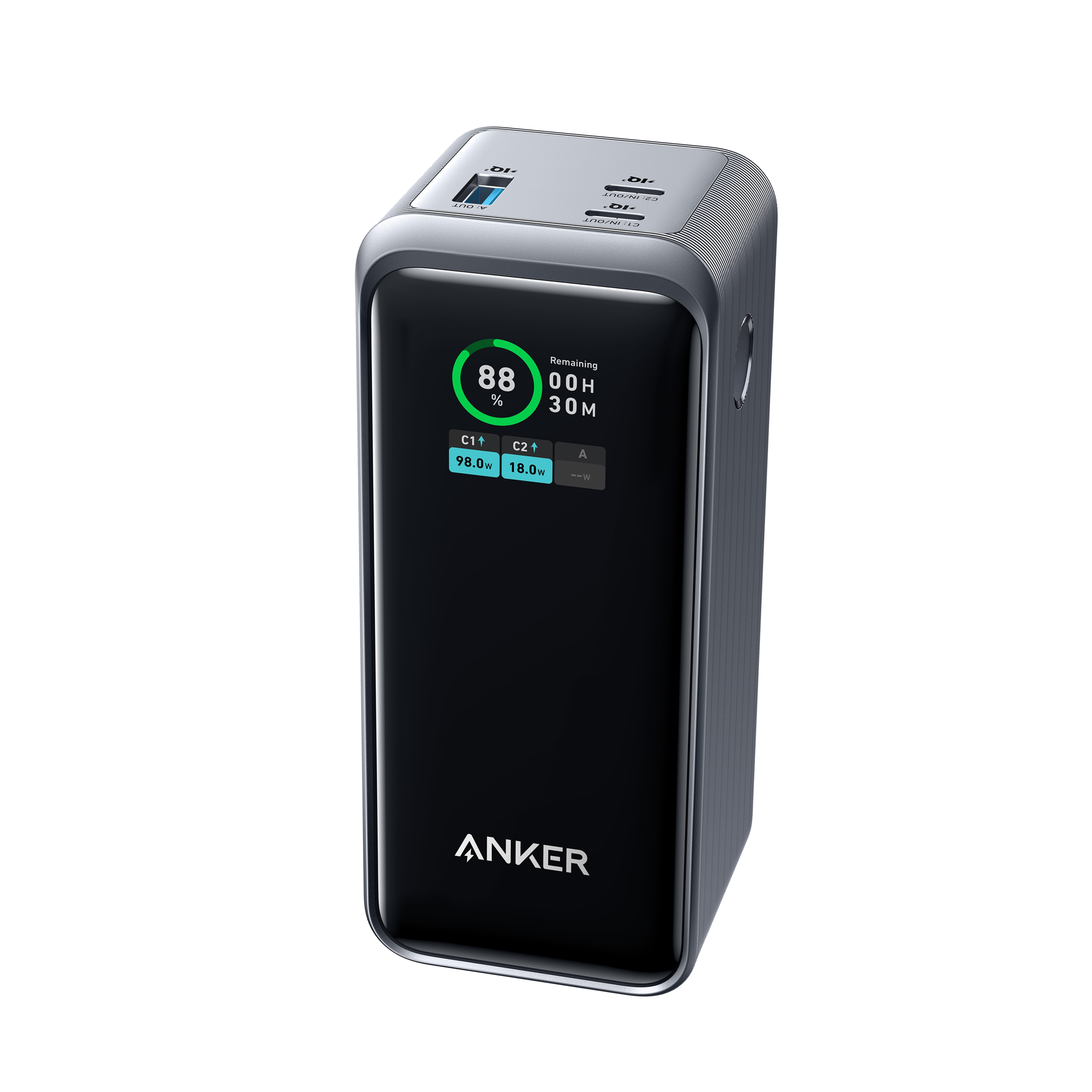 Anker Prime 20,000mAh Power Bank (200W, 3-Port & Smart Display)