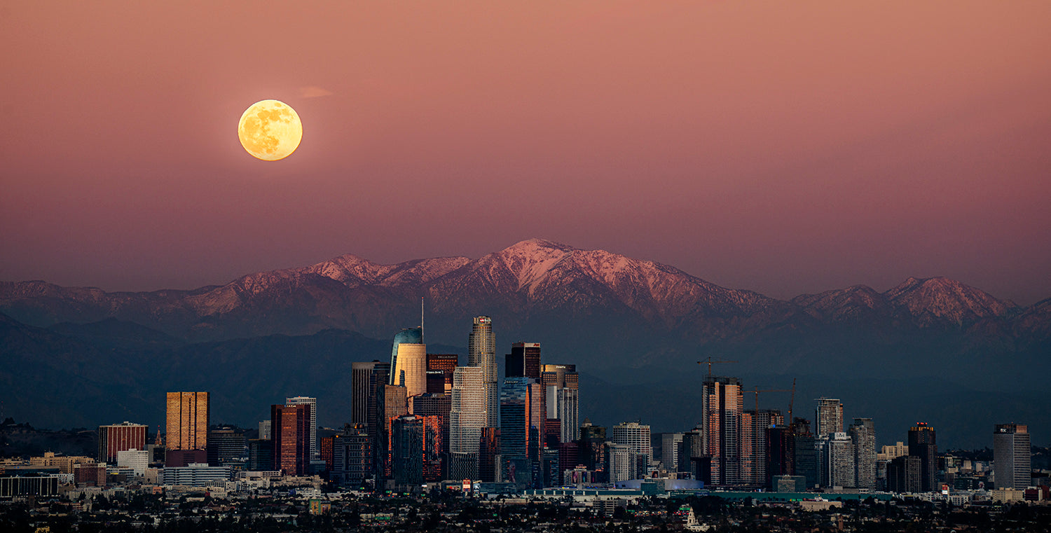 Full Moon Over Los Angeles Fred Pompermayer