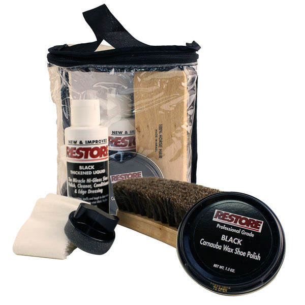 Shoe Shine Kit Restore Black Boot Cleaner Vanguard Industries