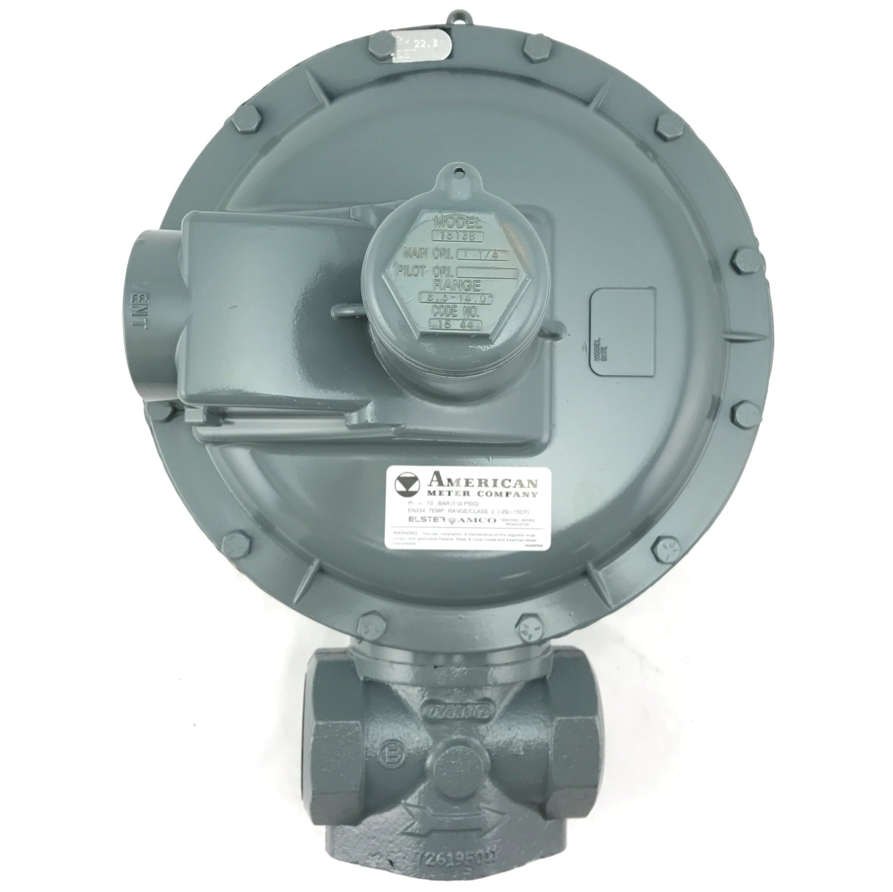 American Meter Industrial Natural Gas Regulator 1813b Measurement Control Systems