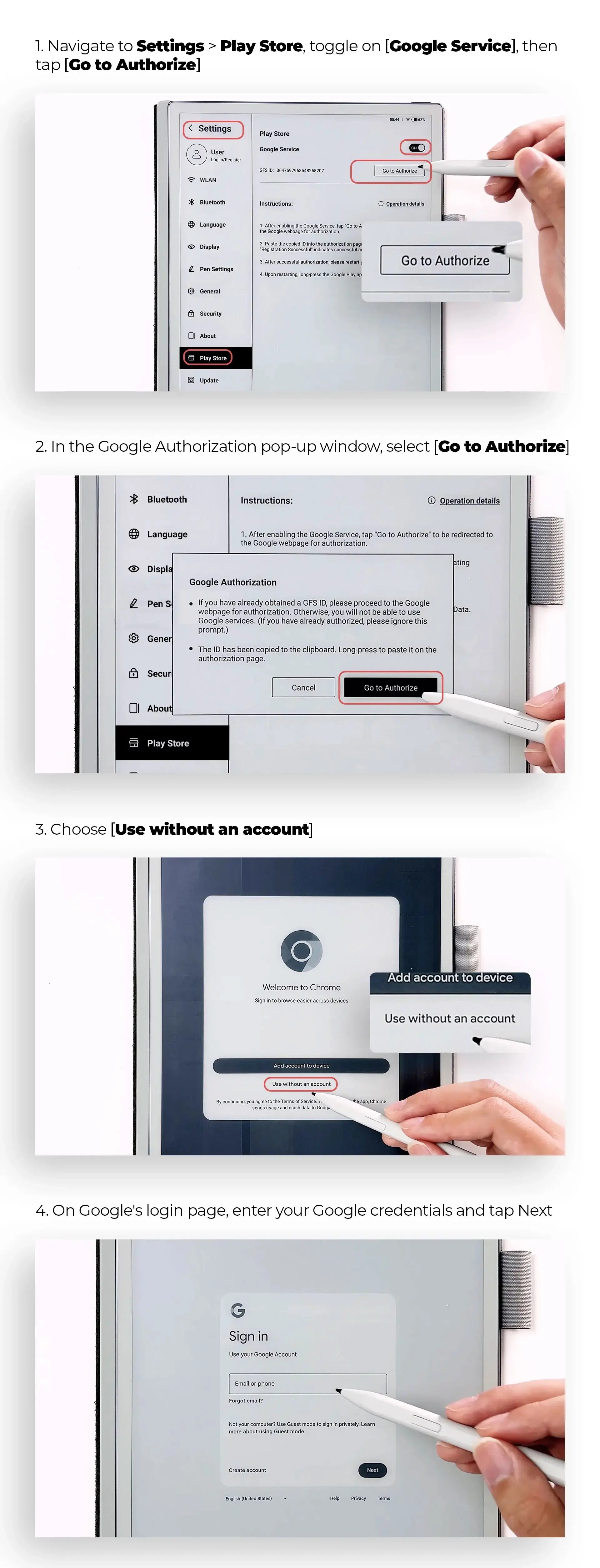 Activate Google Play Store on Viwoods Tablets 01