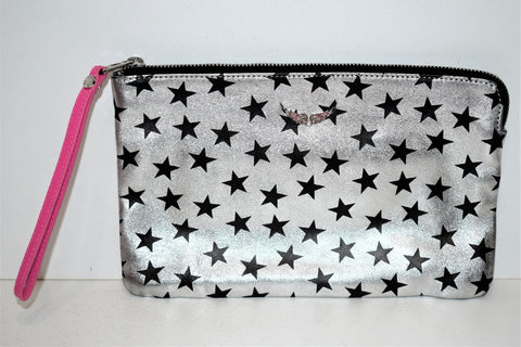 Zadig Et Voltaire Trousse Pochette Uma Zv Quilted En Cuir Argente H Luxe