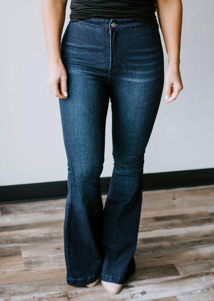 Kancan Super Flare Jeans High Waisted Bell Bottom Jeans Lauriebelles