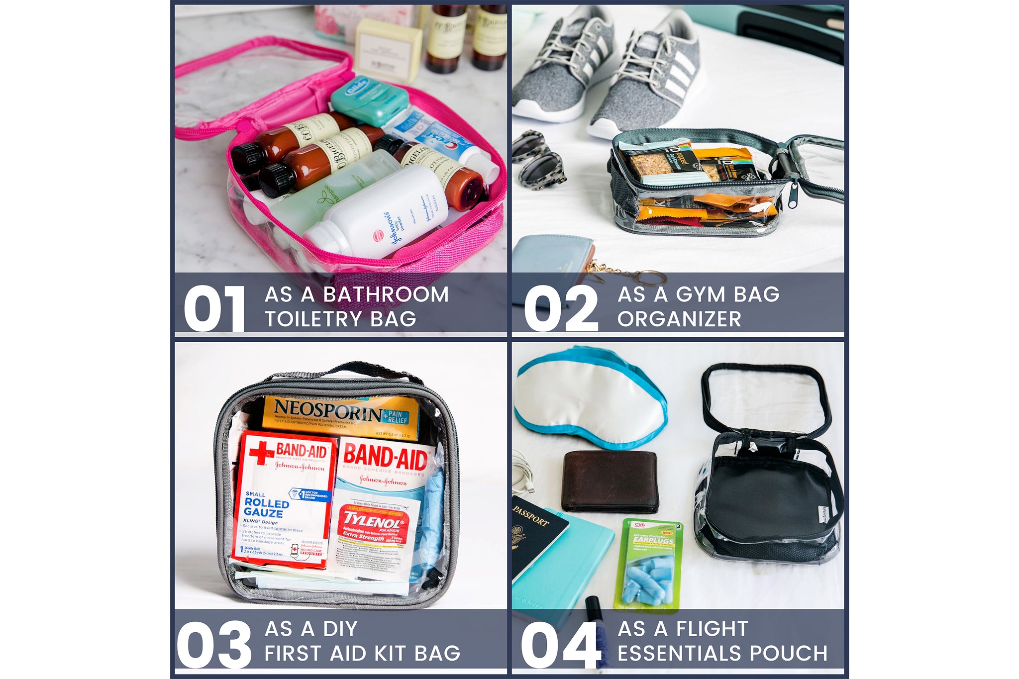 Clear Tsa Approved Toiletry Bag Ezpacking