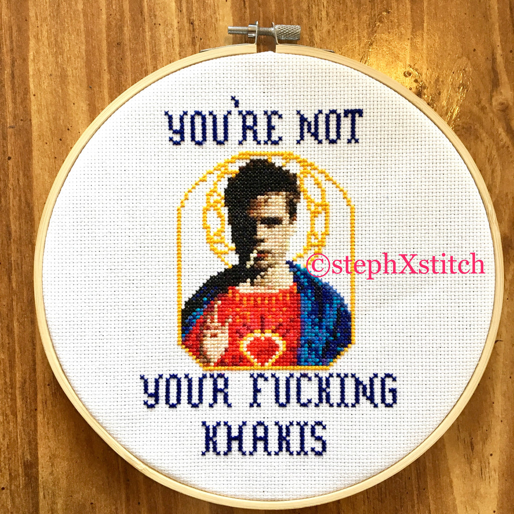 Fight Club You Re Not Your Fucking Khakis Pdf Cross Stitch Pattern Stephxstitch