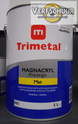 Trimetal Online Te Koop Magnacryl Prestige Mat Wit 001 5l In De Verfschuur Be