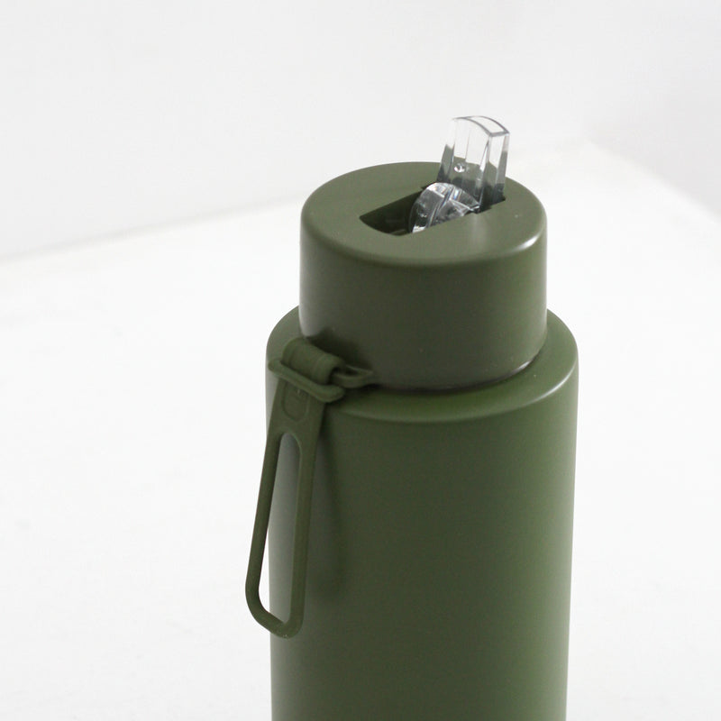 Frank Green Ceramic Reusable Bottle Khaki 1l A C Homestore