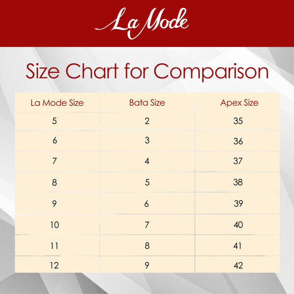 Size Chart La Mode Bd