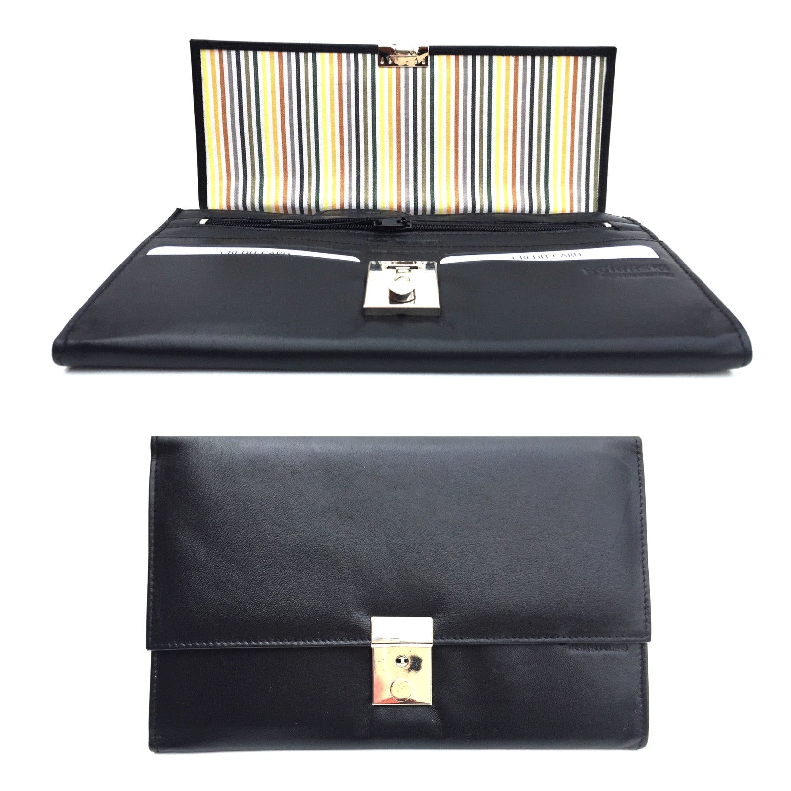 Golunski 1004 Lockable Leather Travel Wallet Organiser Document Holder Baked Apple Wm Ltd