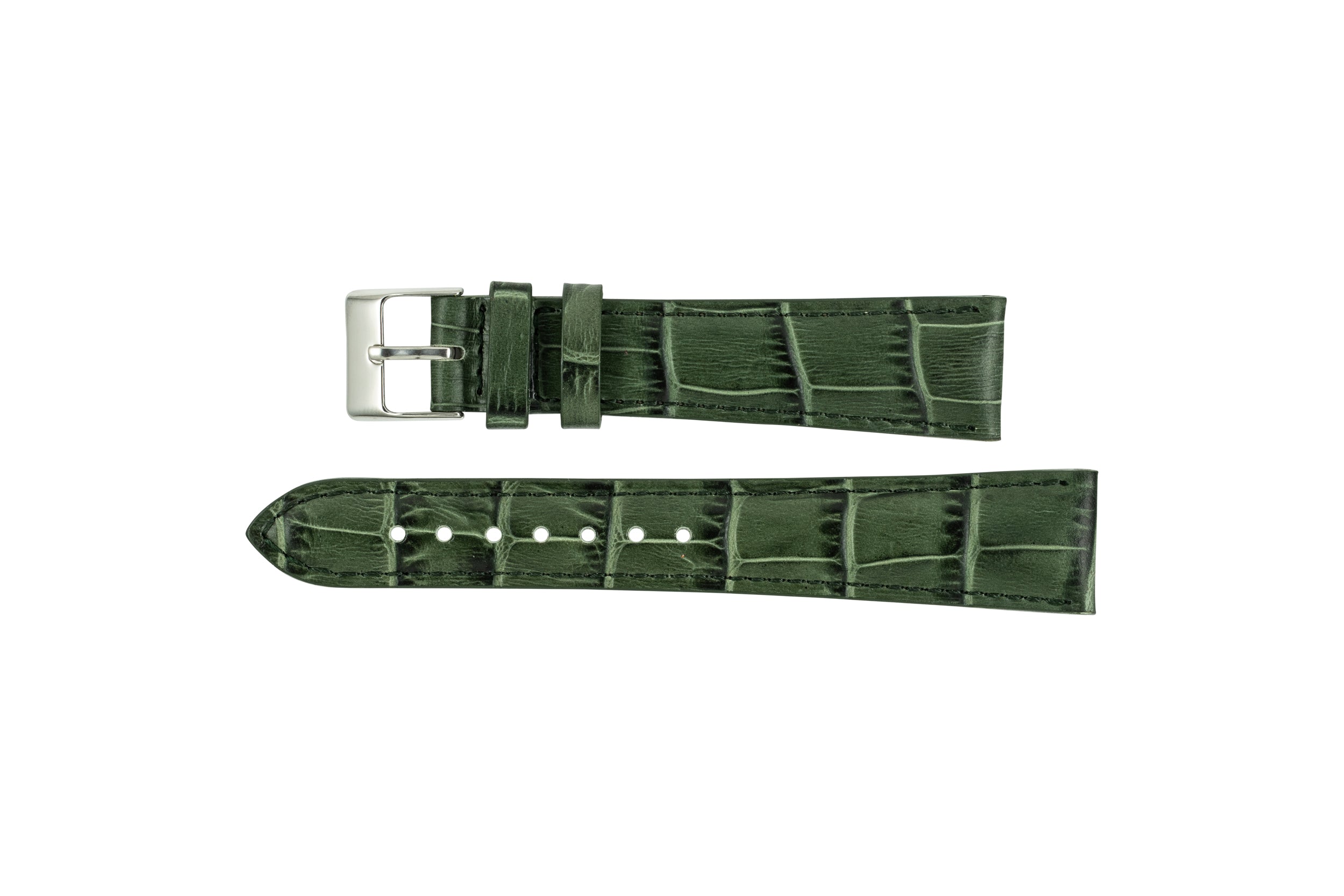Vesper Green Alligator Pattern Strap Analog Shift