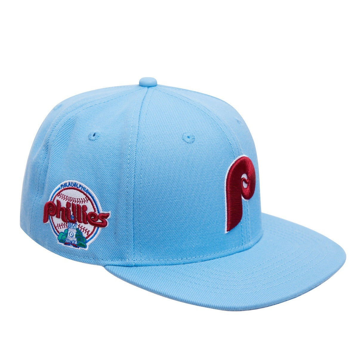 Philadelphia Phillies Classic Logo Snapback Hat University Blue Pro Standard