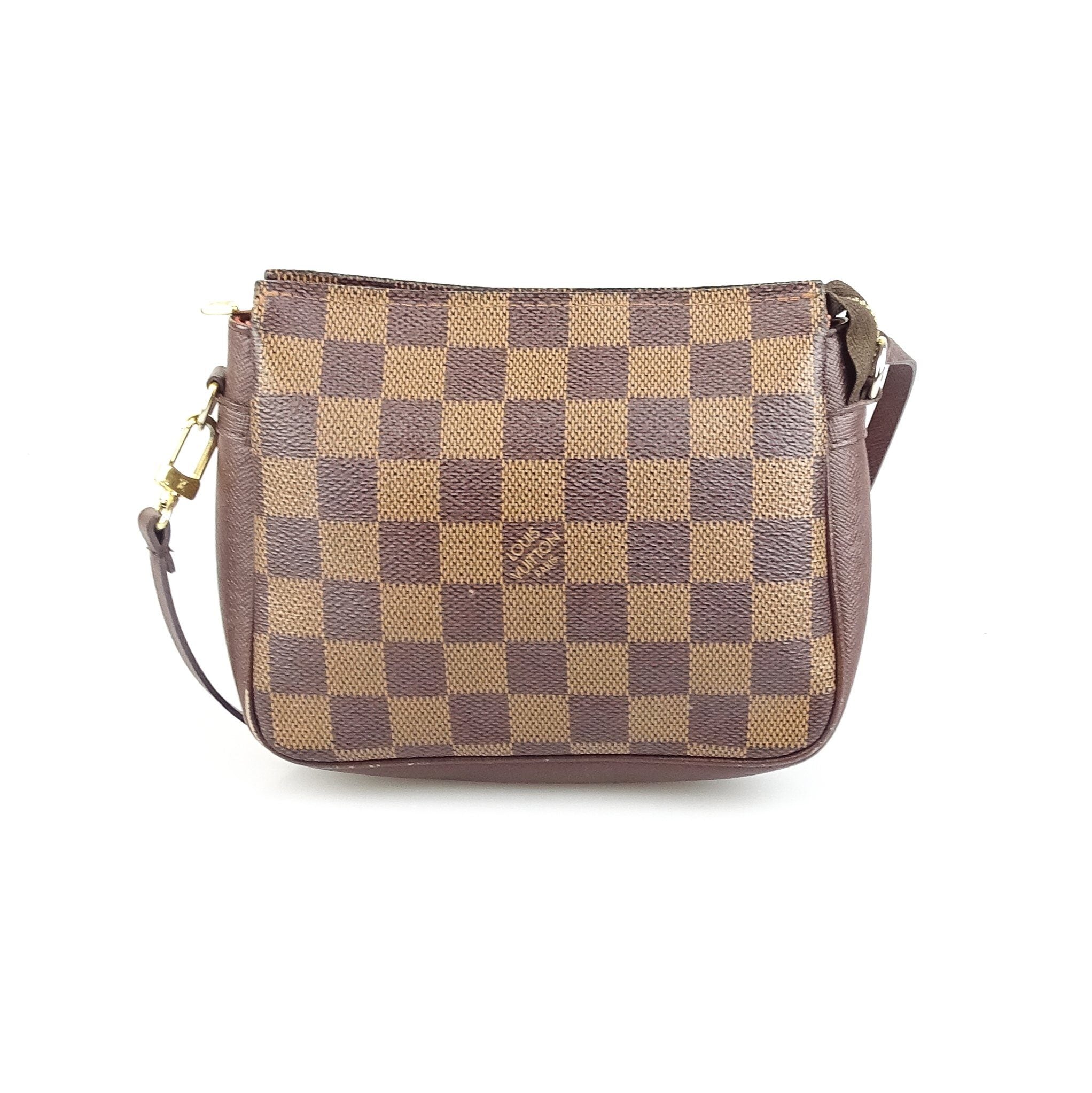 Louis Vuitton Damier Ebene Trousse Pochette Designer Exchange Ltd