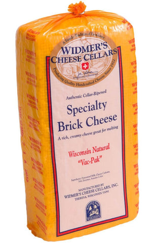 Widmers Specialty Brick Cheese Approx 5lb Parthenon Foods