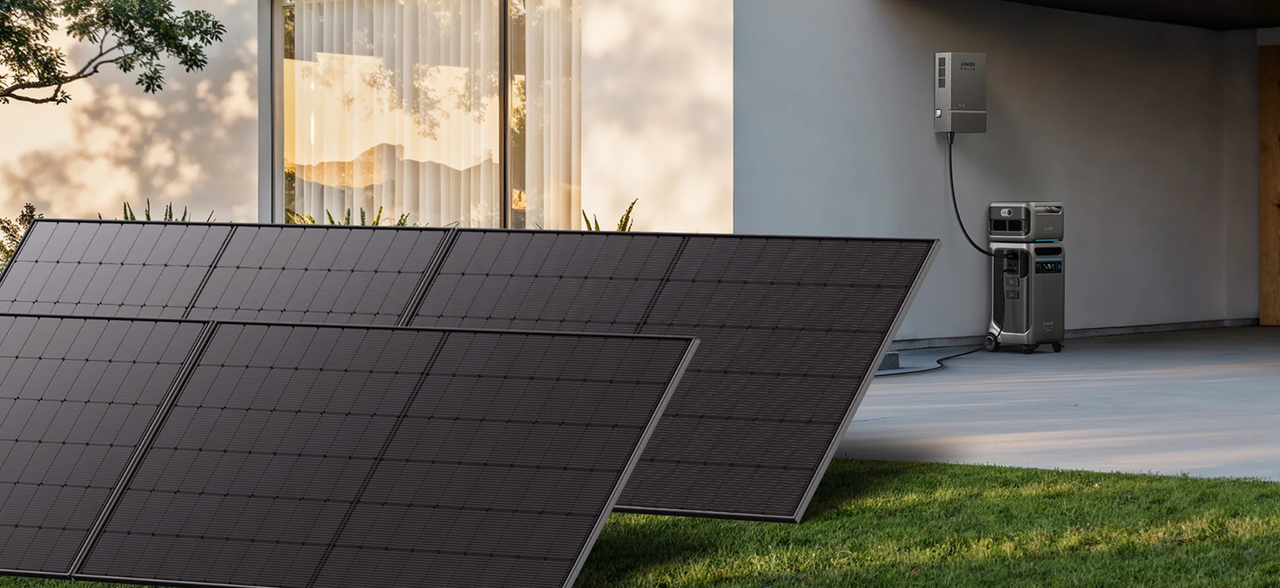 Anker SOLIX F3800 Plus Solar Generator and 8× 410W Rigid Solar Panel