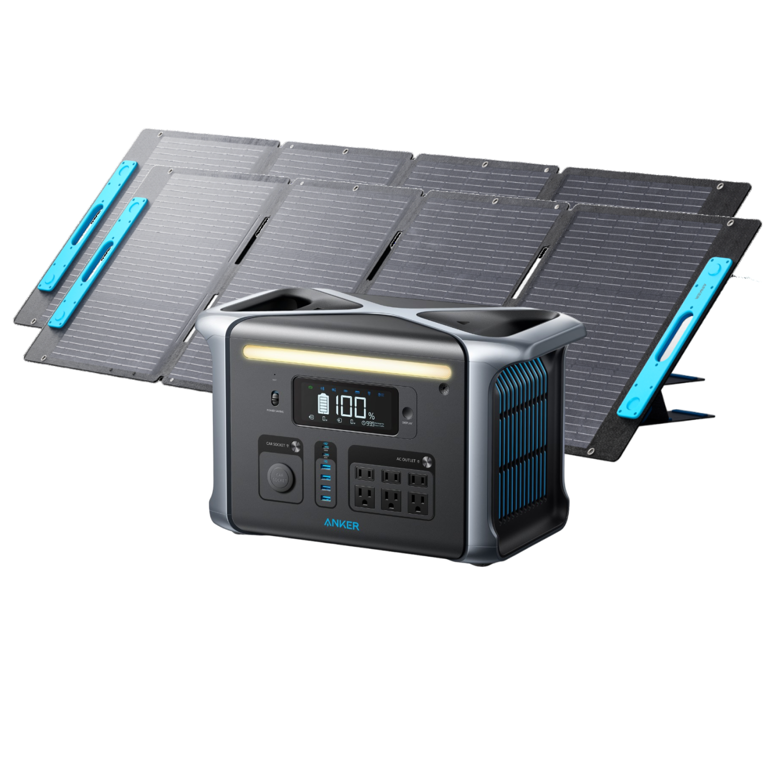 Anker SOLIX F1200 Solar Generator + 2× 200W Solar Panels