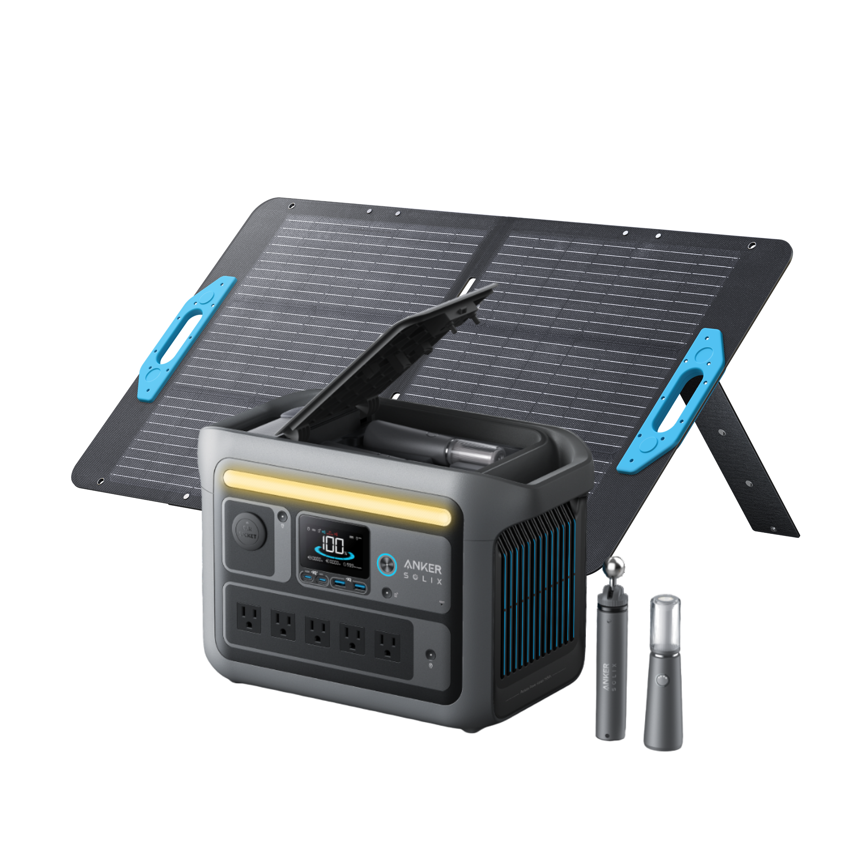 Anker SOLIX C800 Plus Solar Generator + 100W Solar Panel