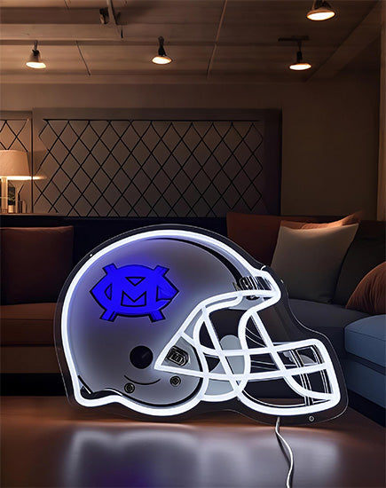 Football Helmet Neon Sign