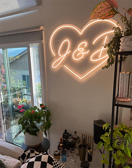 Heart Shaped Neon Sign