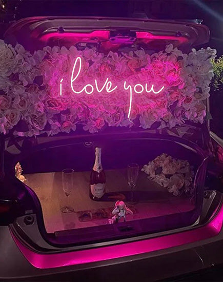 I Love You Neon Sign for Wedding
