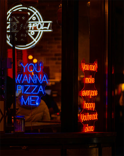 Pizza Restaurant Logo Neon Sign