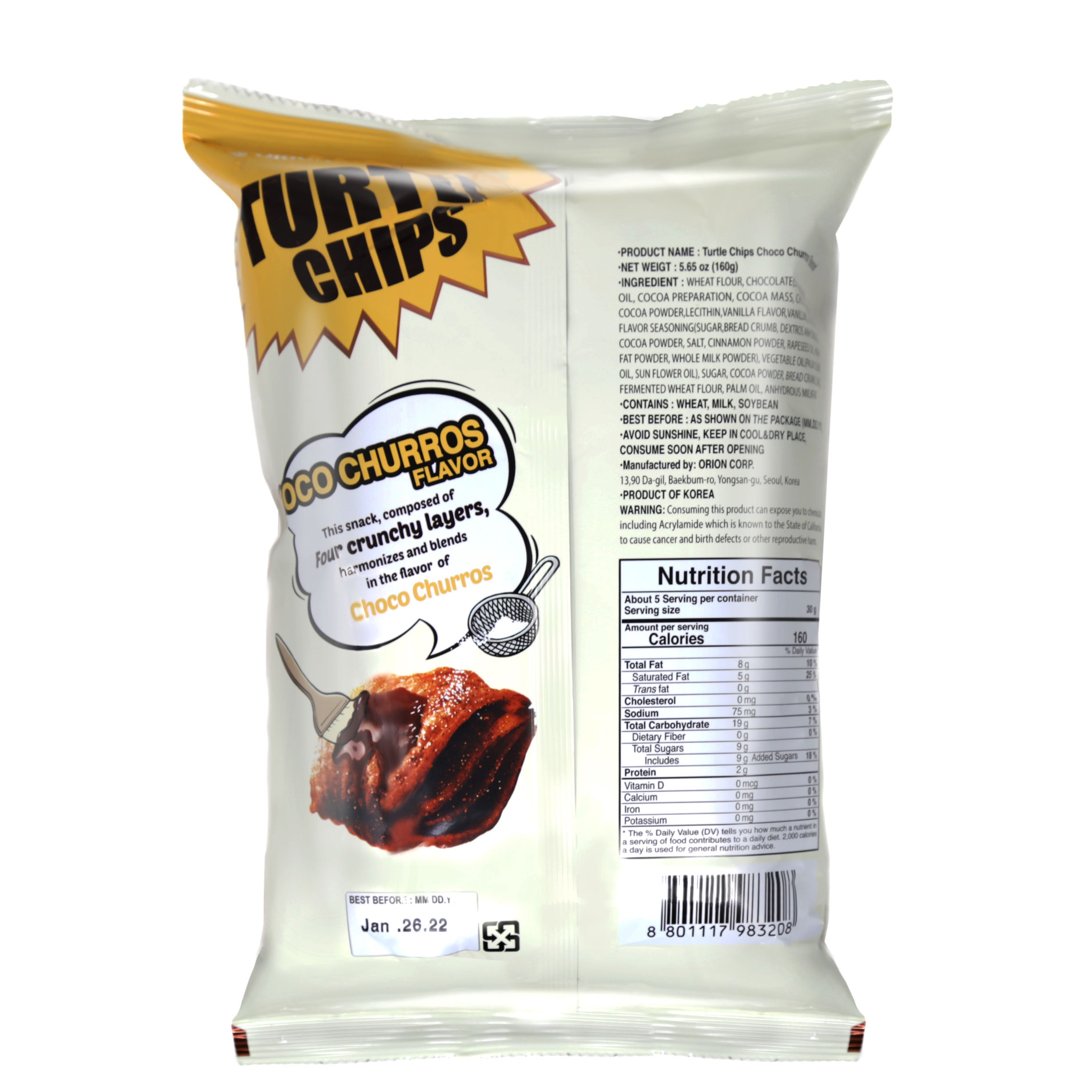Orionturtle Chips Choco Churros Flavor 5 65 Oz 160 G Coco Island Mart