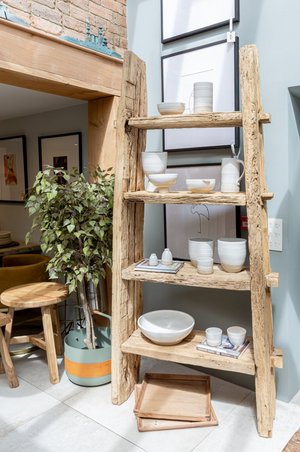 Buy Dean Rustic Ladder Shelves 200cm Online Cotswold Grey