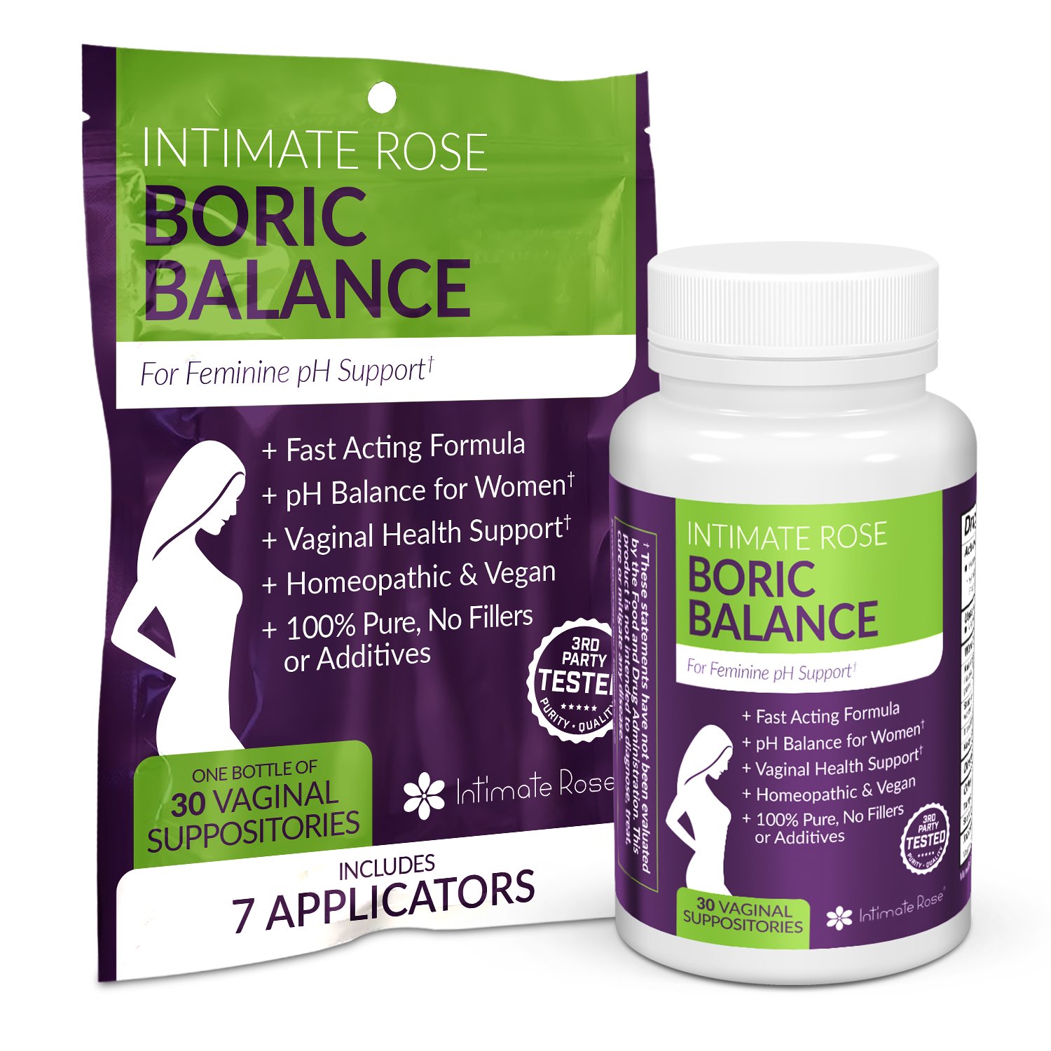 Boric Acid Vaginal Suppositories For Bv Intimate Rose