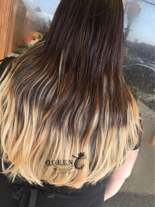 Balayage Chocolate Brown Dirty Blonde