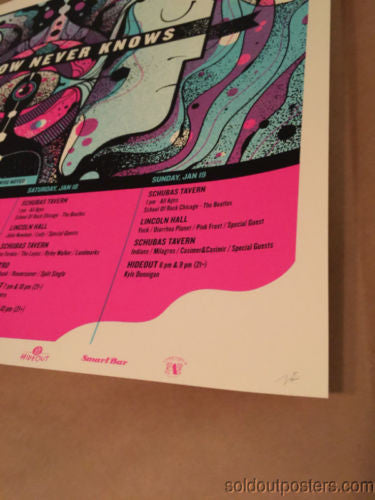 Tomorrow Never Knows 2014 Delicious Design Poster Print Chicago Il Sold Out Posters