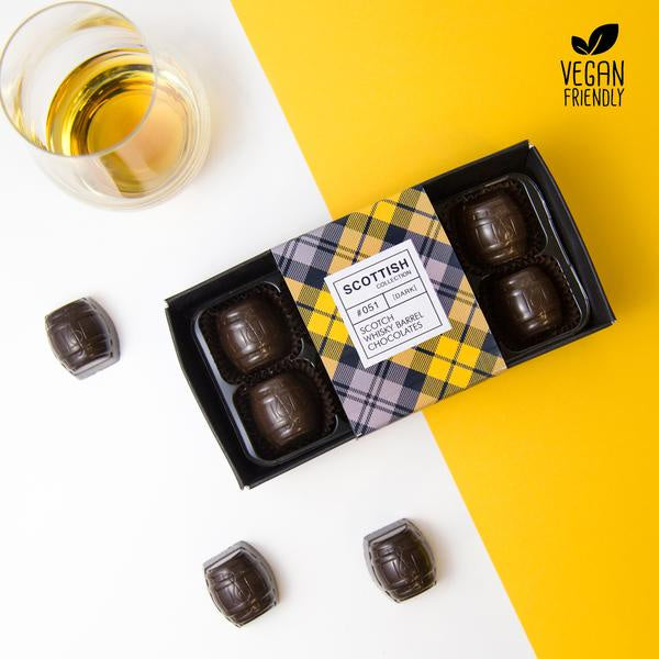 Scotch Whisky Dark Chocolate Barrels Box Of 8 Paper Tiger