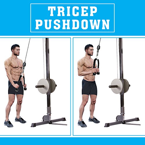 A2zcare Combo Tricep Press Down Cable Attachment Multi Option Double D Handle V Shaped Bar Tricep Rope Rotating Straight Bar V Handle Tricep Rope Rotating Bar V Shaped Bar Fitnessgearusa Com