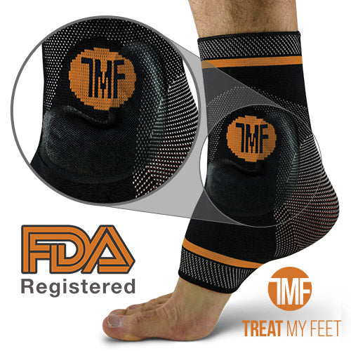 Best Copper Infused Compression Ankle Brace Silicone Ankle Support W Treat My Feet