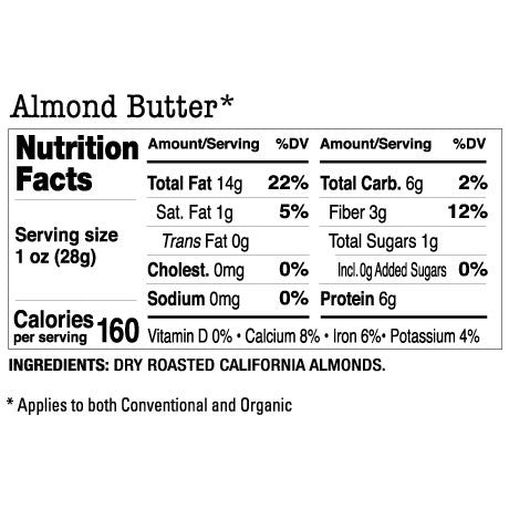 Maisie Jane S Crunchy Almond Butter Non Gmo Gluten Free 100 Dry Roasted Almonds 12 Oz Maisie Jane S
