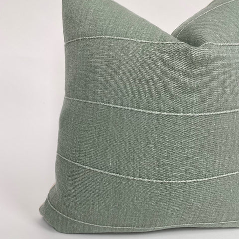 Vintage Sage Green Designer Pillow Cover One Affirmation
