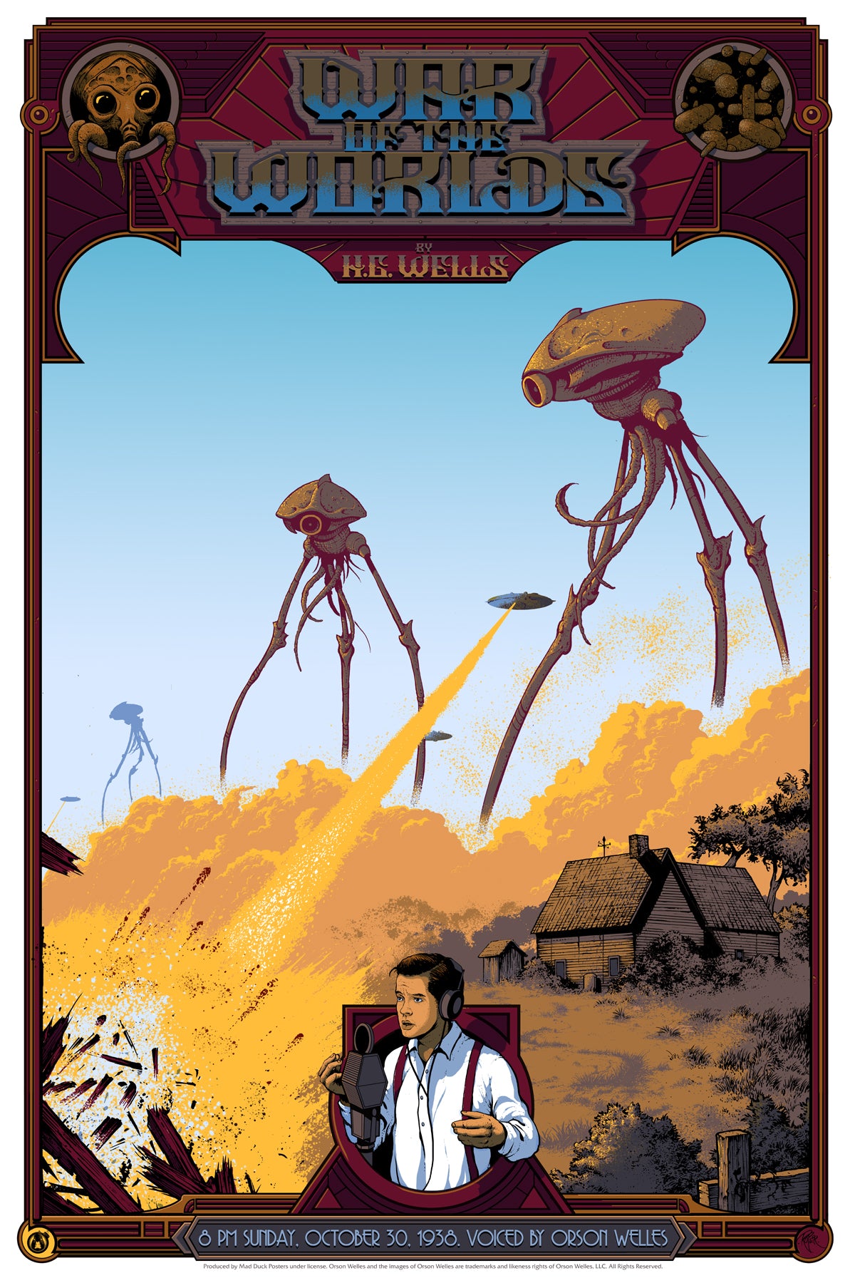 The War Of The Worlds Variant Mad Duck Posters