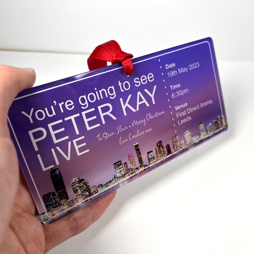 Peter Kay Live Arena Tour Event Gifting Ticket Crafty Gift Company