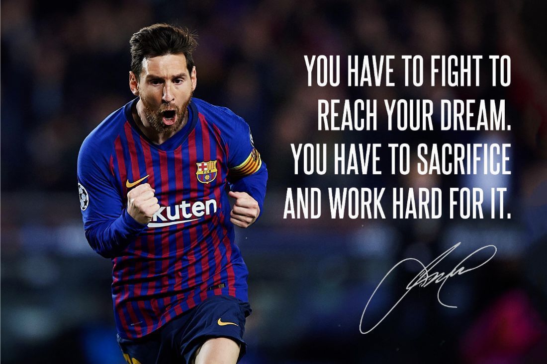 Lionel Messi Dream Inspirational Sports Quote Legend Of Football Poster Framed Prints By Kimberli Verdun Buy Posters Frames Canvas Digital Art Prints Small Compact Medium And Large Variants