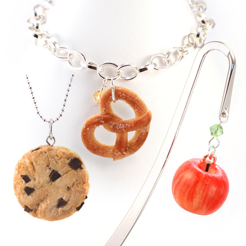 Back To School Set Scented Apple Bookmark Scented Pretzel Bracelet Tiny Hands