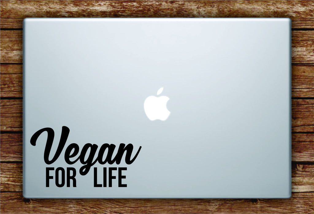 Vegan For Life Laptop Apple Macbook Quote Wall Decal Sticker Art Vinyl Boop Decals