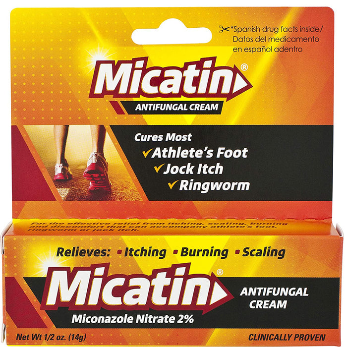 Micatin Antifungal Cream Jock Itch Athletes Foot Ringworm Miconazol Mountainside Medical Equipment