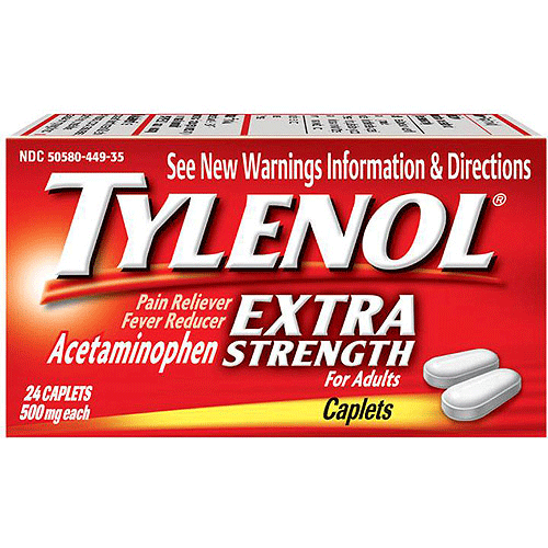 Tylenol Extra Strength Caplets 24 Count Mountainside Medical Equipment