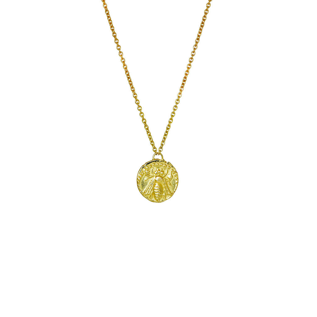 Melissae Gold Bee Necklace Crucible London