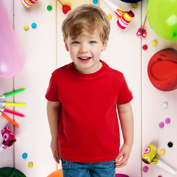 Plain Red T Shirt For Kids T Bhai