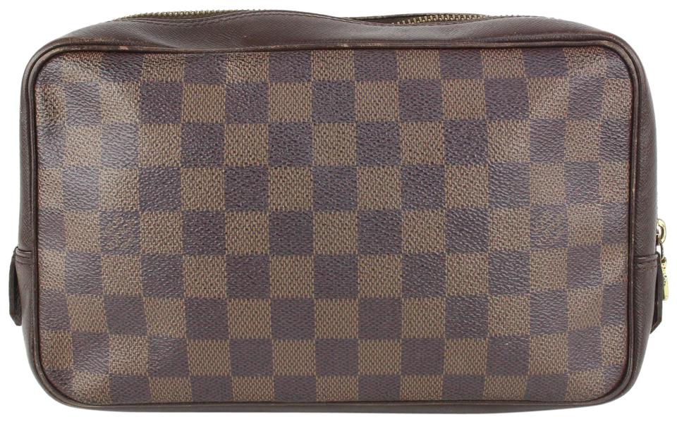 Louis Vuitton Damier Ebene Trousse Toilette Cosmetic Bag Toiletry Pouc Bagriculture