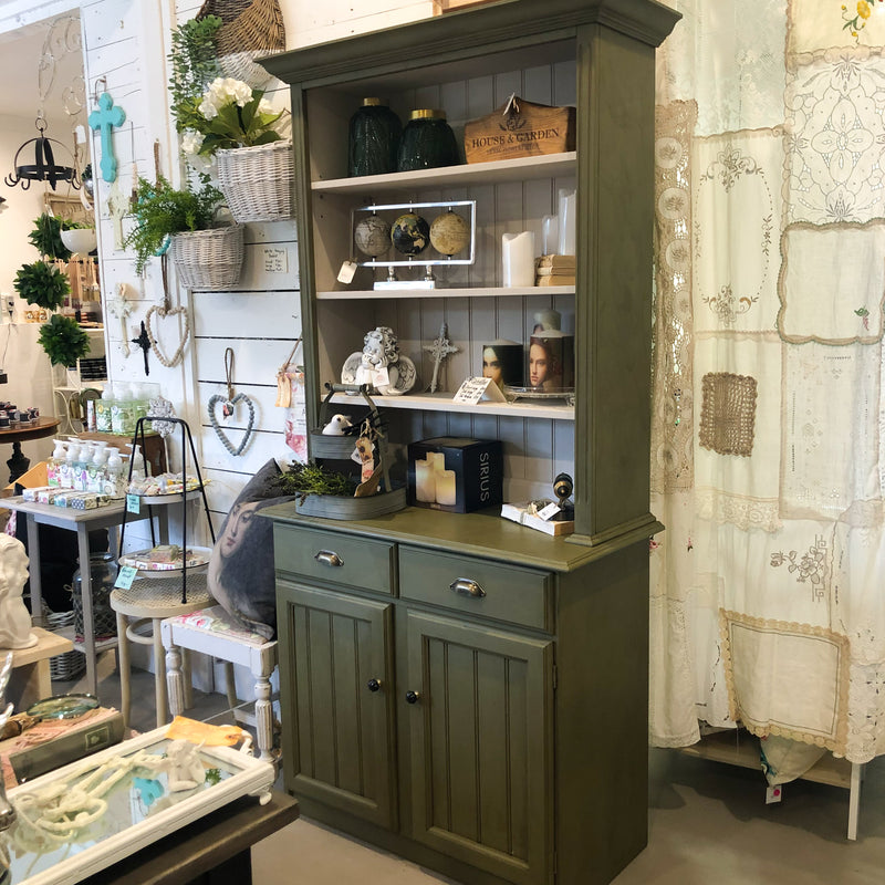 Olea Olive Farmhouse Buffet Hutch Paint Me Vintage