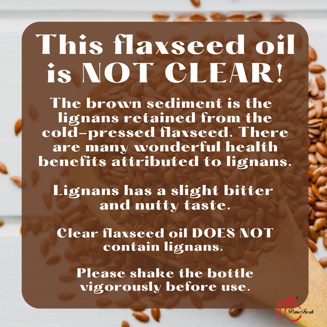 Barlean S Lignan Flaxseed Oil Pomefresh Singapore 有机亚麻籽油 Pomefresh Organic Pte Ltd