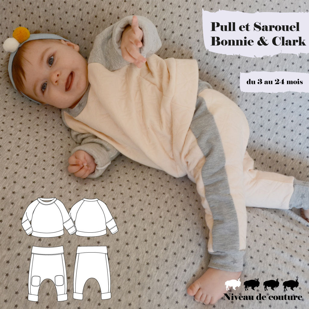 Patrons Bebe Pull Et Sarouel Bonnie Clark Du 3 Au 24 Mois Super Bison