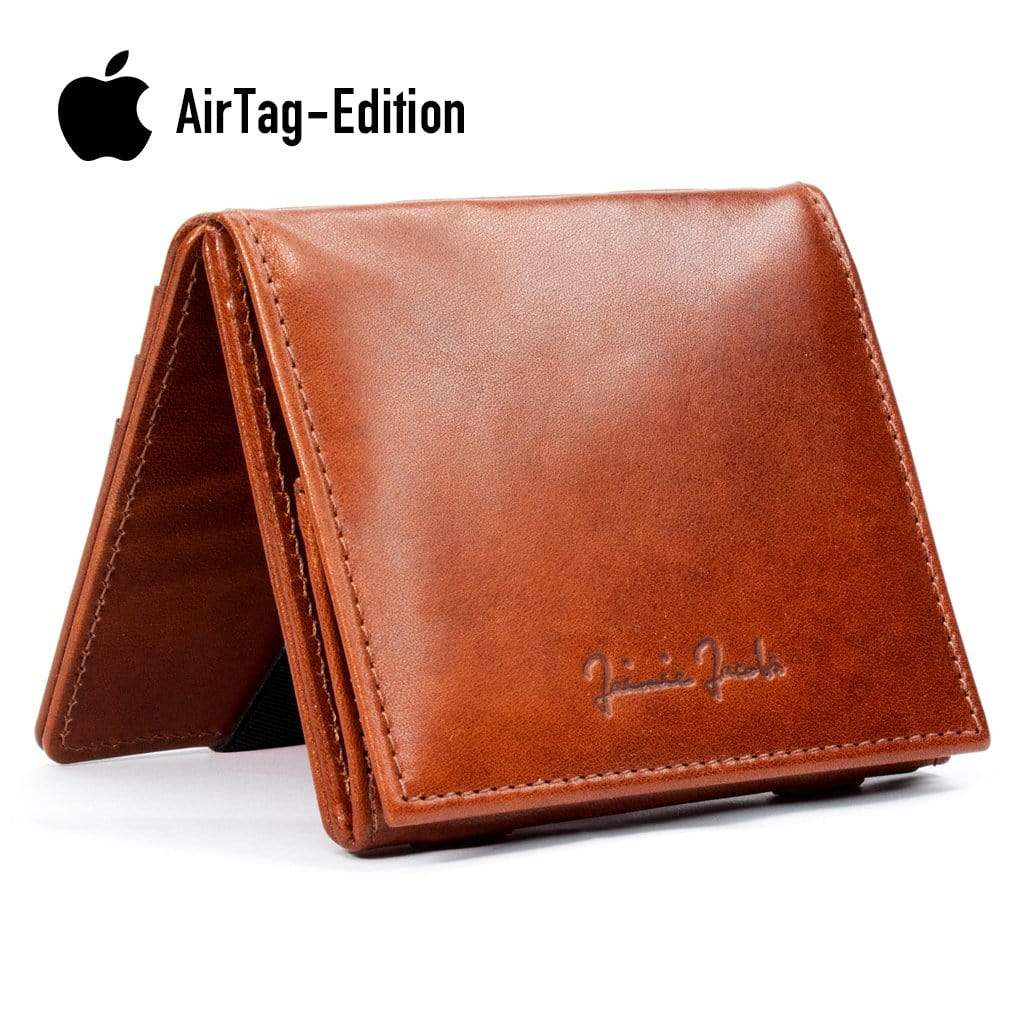 Flap Boy Apple Airtag Edition Magic Wallet Men With Coin Pocket Genuine Leather Jaimie Jacobs