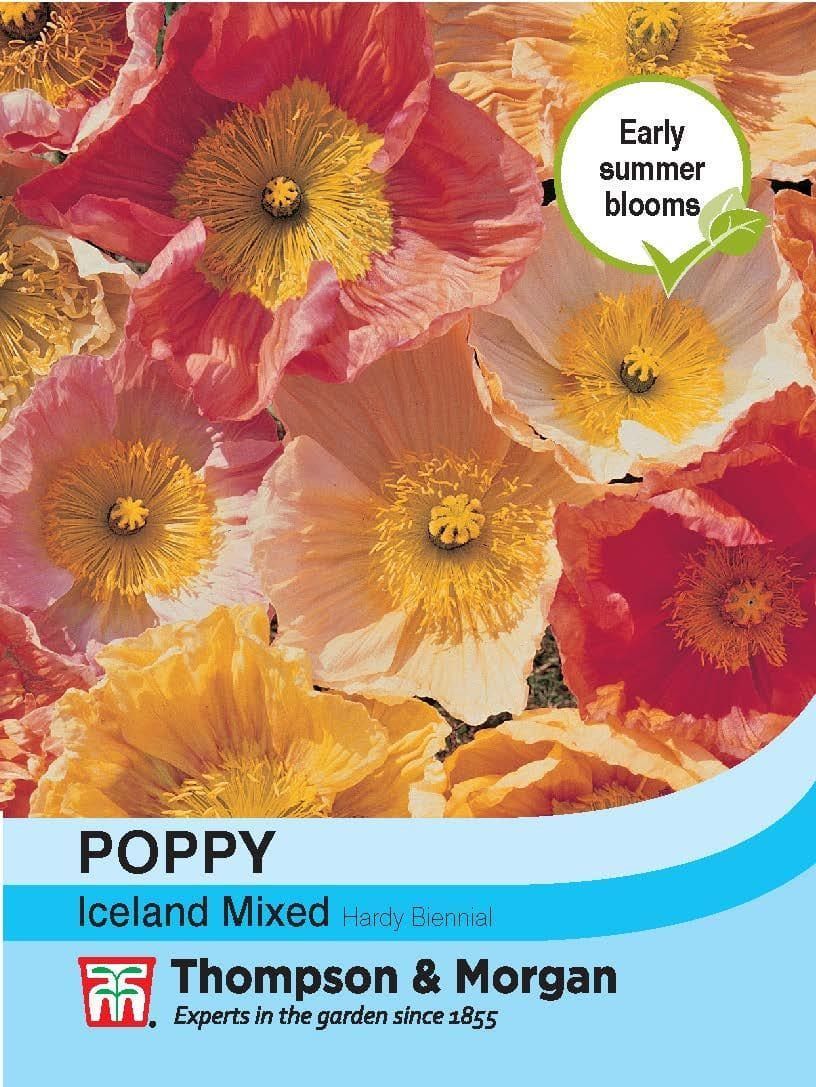 Thompson Morgan Poppy Iceland Mixed 1900 Seed Justseed